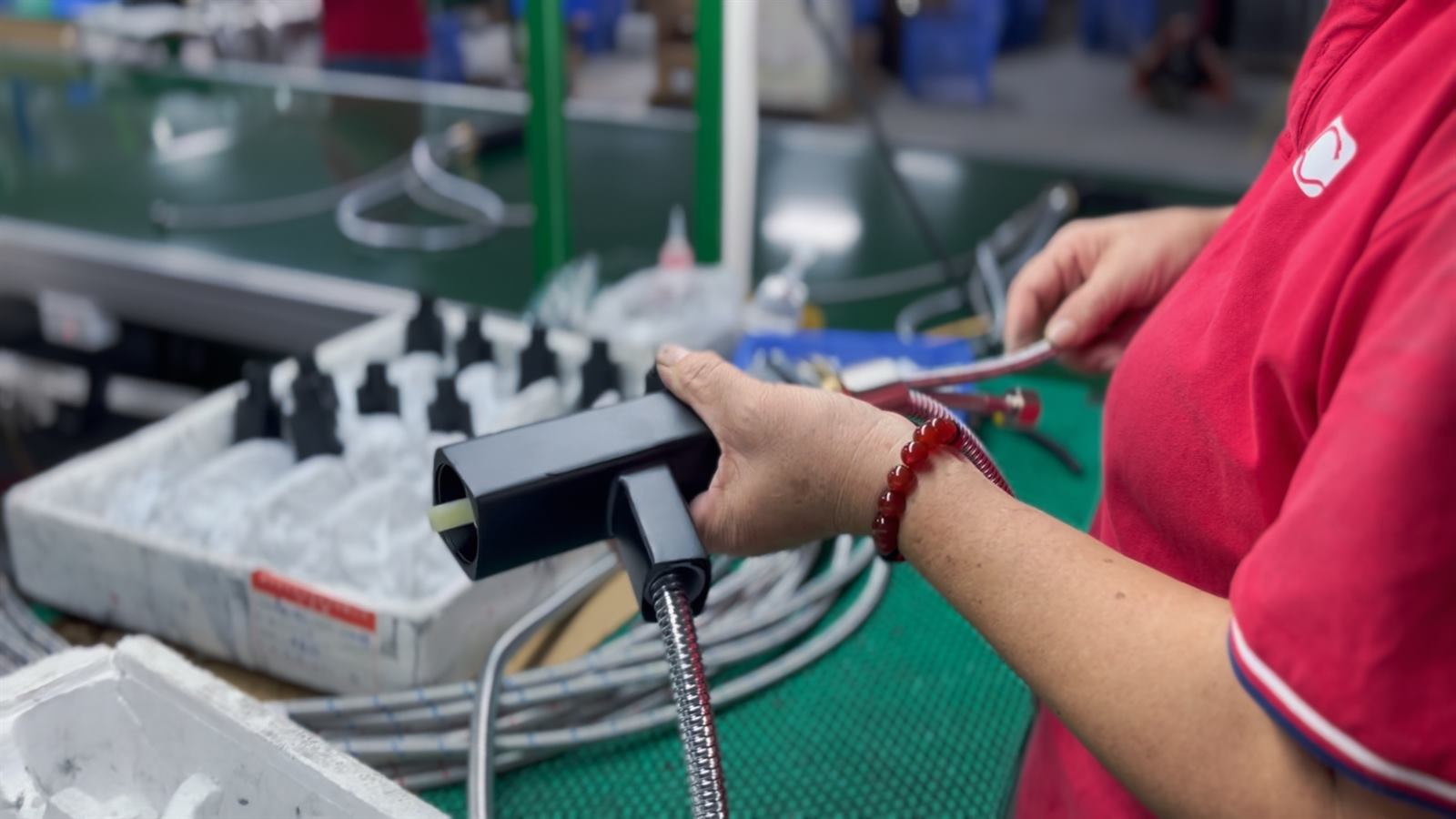 Manual faucet assembly and process control