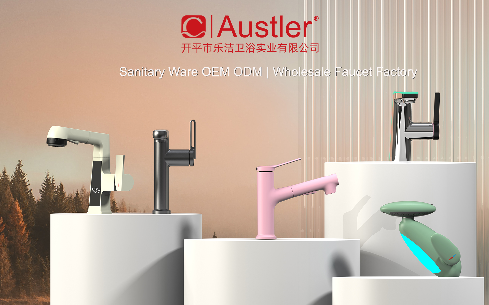 Smart LED Digital Display Pull Out Basin Faucet Wholesale | Innovative Bathroom Tap